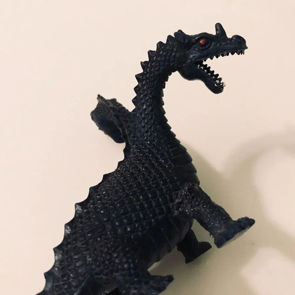 Vintage Two Headed Dinosaur Dragon Hong Kong 3 Inch  Tall - Picture 2 of 15